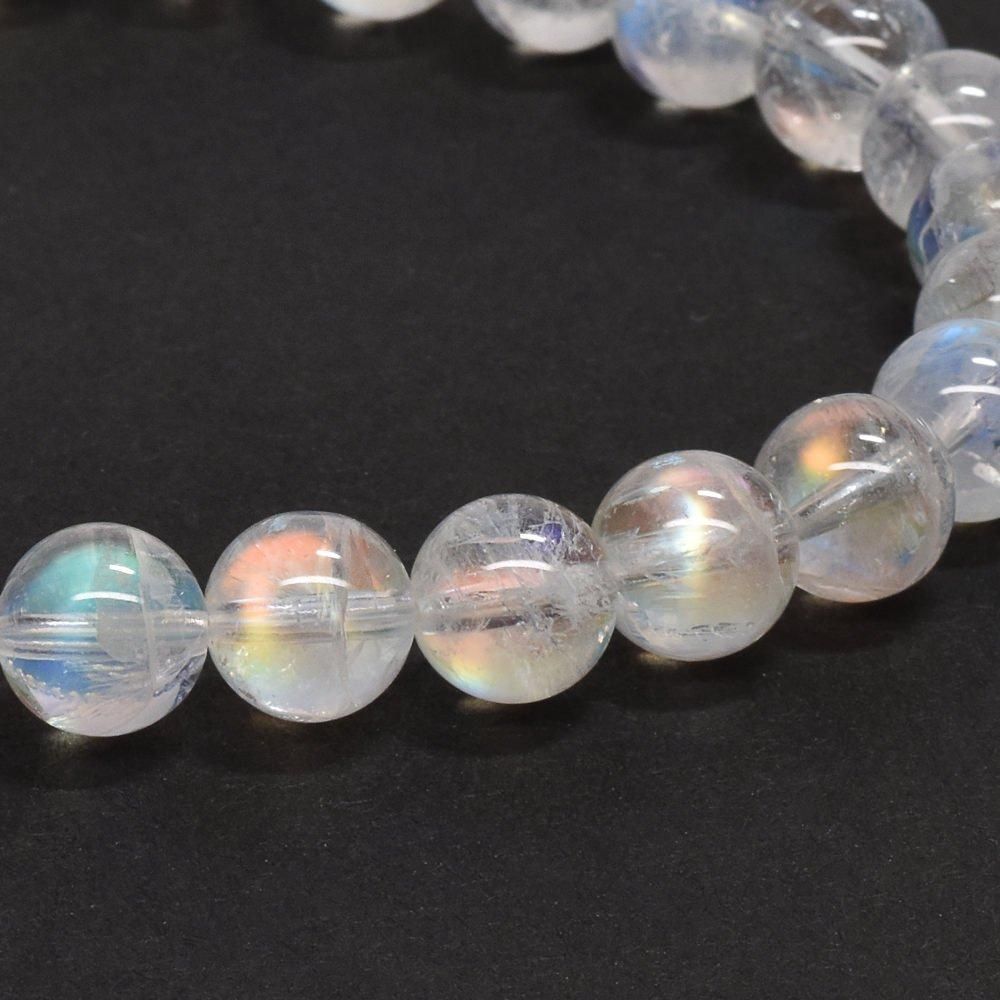 いちごウサギ様＊【良質】ラブラドライト 九尾狐 アクアマリン