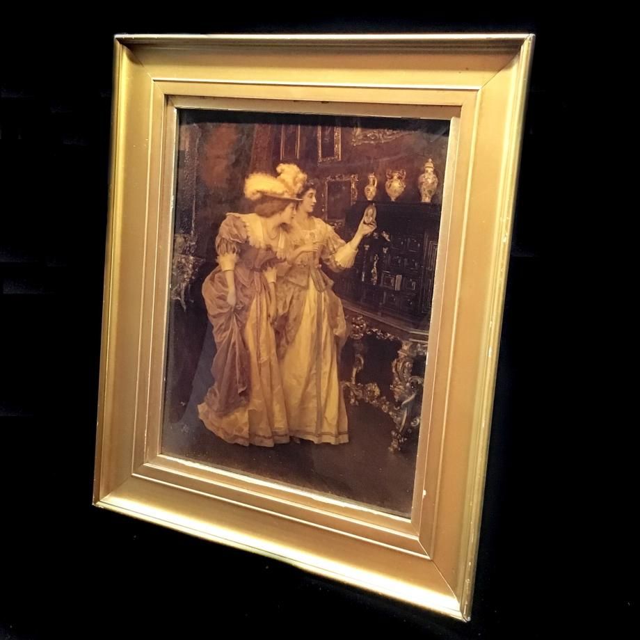 英国製ビクトリアン クリストリウム絵画 - 鎌倉アンティークス