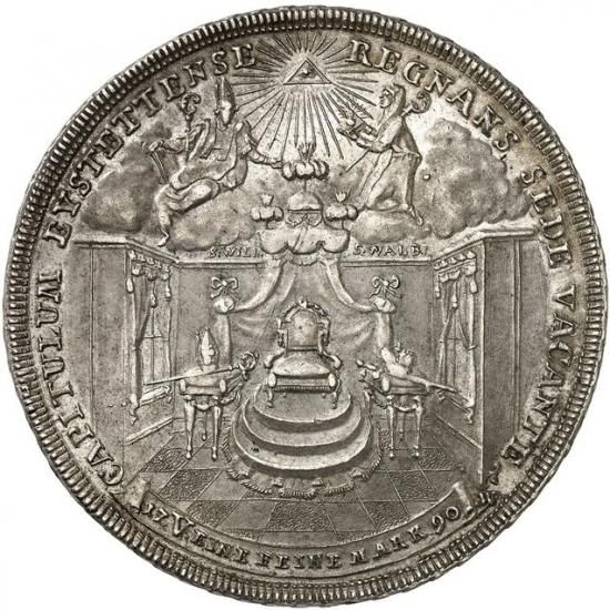 ドイツ アイヒシュタット 1790年 2ターラー銀貨 セデ・ヴァカンテ