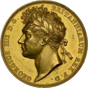 イギリス 1821 ジョージ4世 戴冠記念メダル NGC PF62 プルーフ62