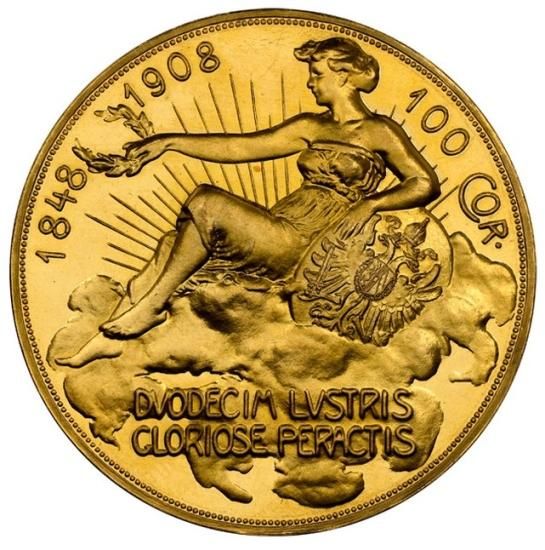 高鑑定 極美品 NGC-MS65 1870 オーストリア フランツ・ヨーゼフ1世 高