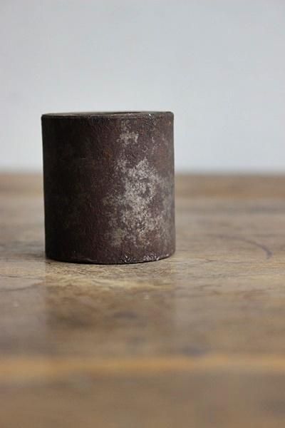 鉄塊 オブジェ 古道具 アンティーク デビルスタワーのような。 鉄塊