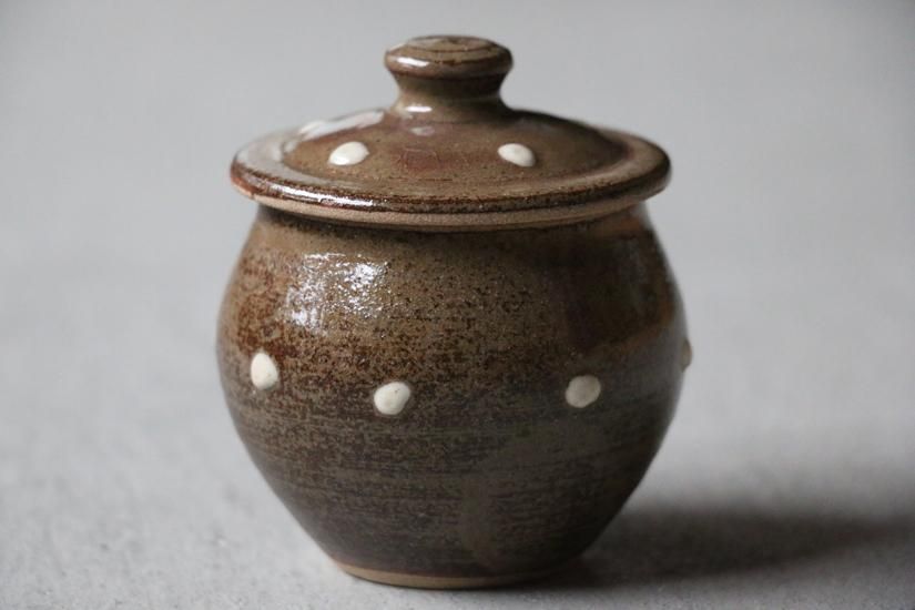 mooshuleek -ムーシュリーク- 小石原焼 太田哲三窯 ドット 小壺