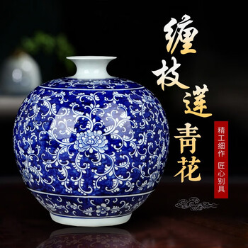 古美術 景德鎮 人民瓷廠 筆筒 青花花纹笔筒 古美術 景德鎮 人民瓷廠