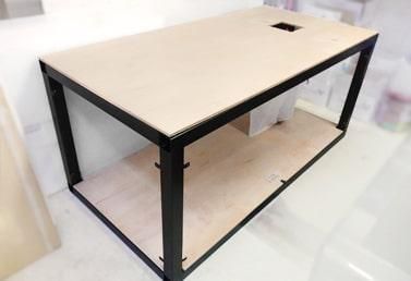 鉄製アングル水槽台のオーダーメイド製作｜東京アクアガーデン