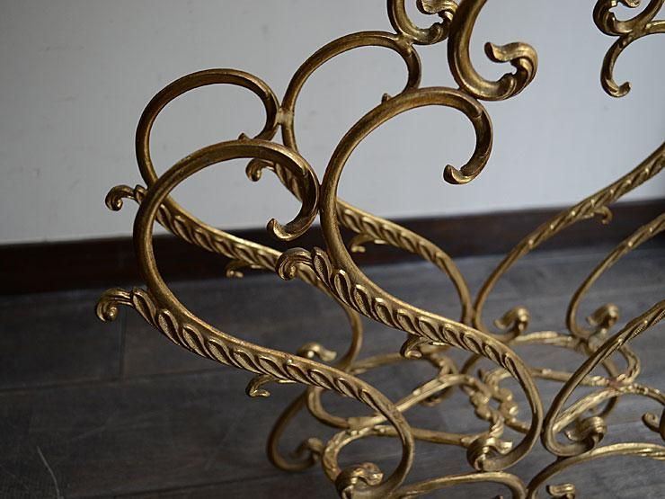 アンティーク 真鍮製マガジンラック｜アンティーク家具・ヴィンテージ