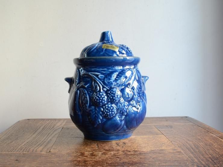 R236 水指 『平安 青峰造』『染付竹絵』『青華水指』 共箱 茶道具