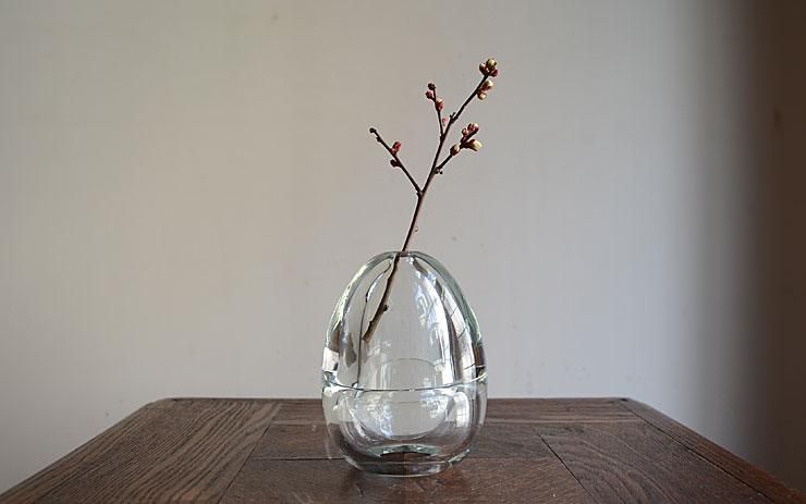 フランスアンティーク オパリンガラス 花瓶 ピンク系 一輪挿し グラス