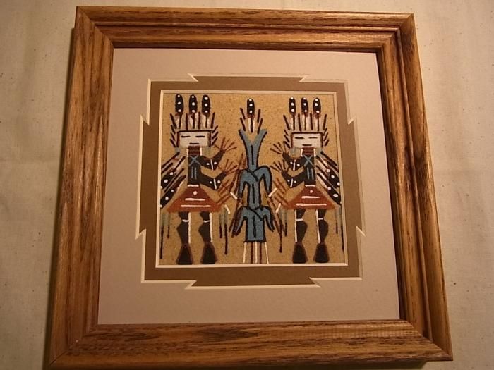 ナバホ族サンドペイント（砂絵） 150jul86 - Little Cloud - リトル