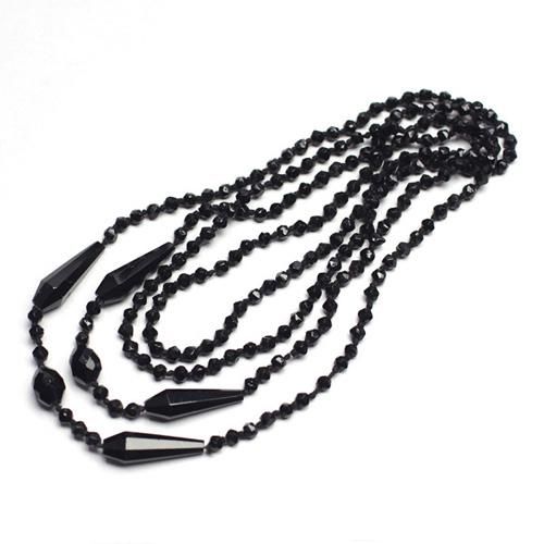 フレンチジェットネックレスチョーカー1800年代半ば