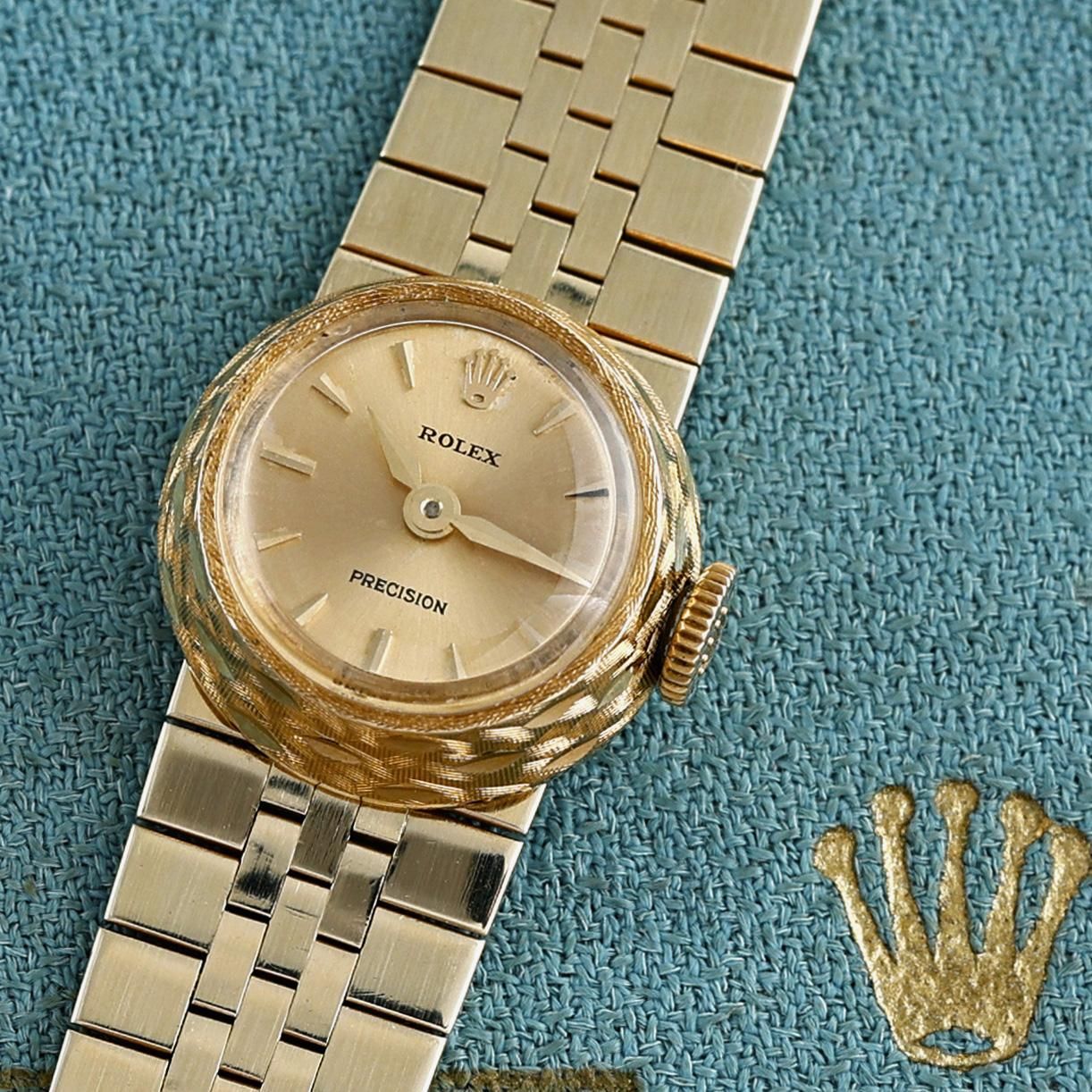 ロレックス カメレオン 18KYG 純正18Kブレス＆革ベルト＆尾錠＆共箱