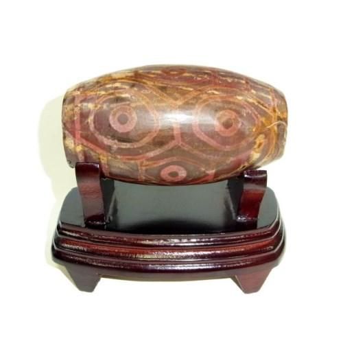 オールドチベット 老メノウ瑪瑙 算盤玉形 特大根付 緒締玉 アゲート