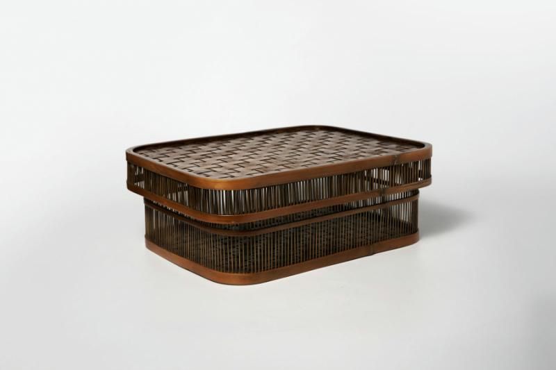 茶櫃（ちゃびつ） 市松（角） - 駿河竹千筋細工 【公式】 駿河竹千筋