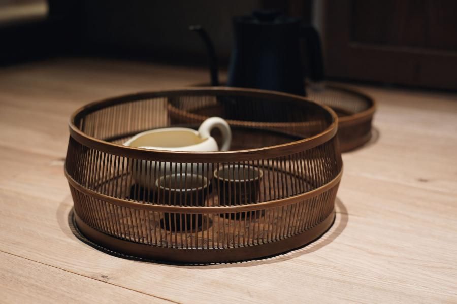 茶櫃(ちゃびつ) 市松（丸） - 駿河竹千筋細工 【公式】 駿河竹千筋細工