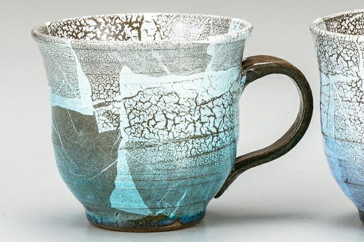 ペアマグカップ 銀彩/柴田博