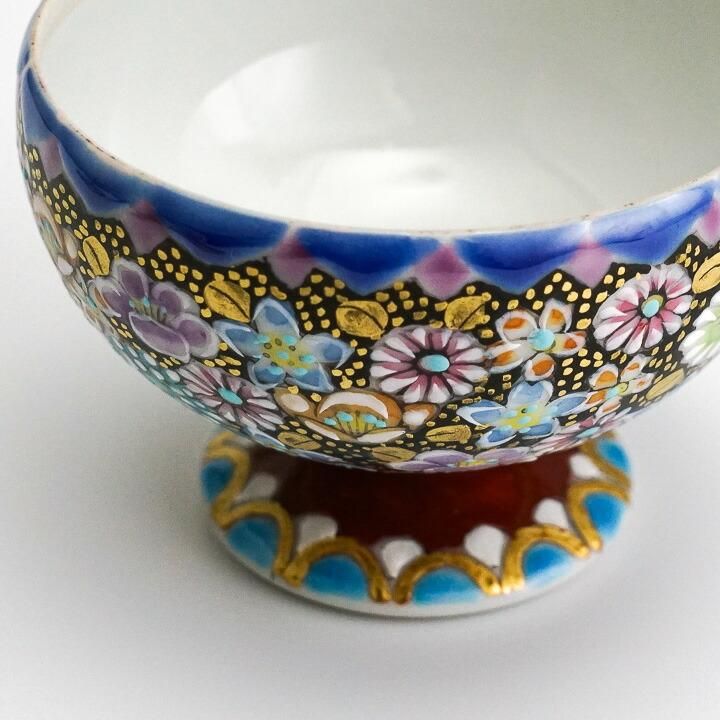 蓋器 色絵金襴花詰 / 高 聡文 ｜九谷焼の販売専門店 陶らいふ