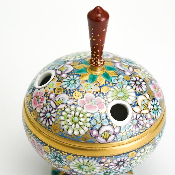 香器 色絵金襴花詰 / 高 聡文 ｜九谷焼の販売専門店 陶らいふ