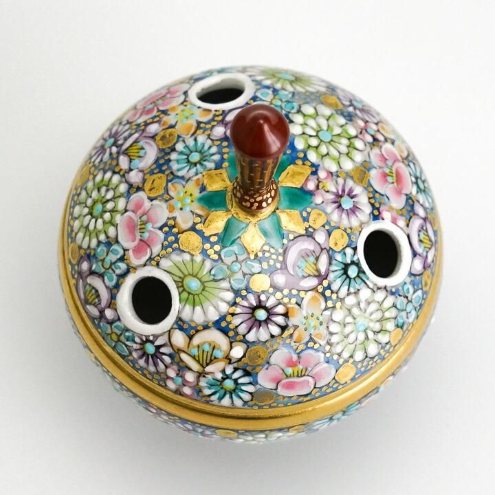 香器 色絵金襴花詰 / 高 聡文 ｜九谷焼の販売専門店 陶らいふ