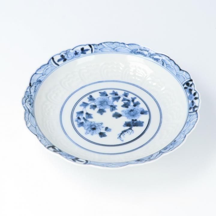 宮内庁御用窯 皿揃 陽刻牡丹文 / 山本長左 | 九谷焼専門店 陶らいふ