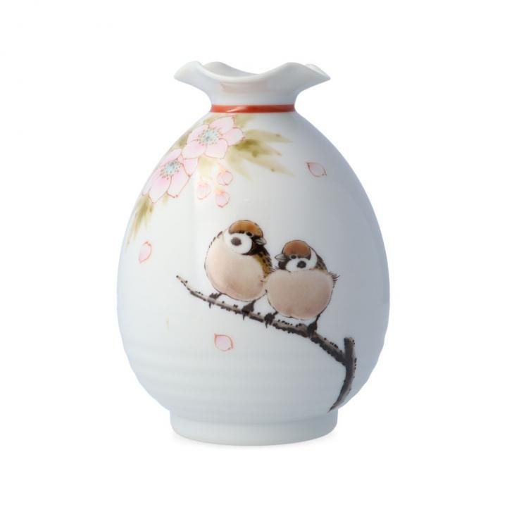 中村陶志人 外志人氏作【九谷焼】伝統工芸 陶志窯 葡萄 花瓶 花器 桐箱