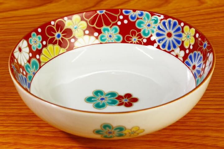 4号鉢 梅菊文/青郊窯