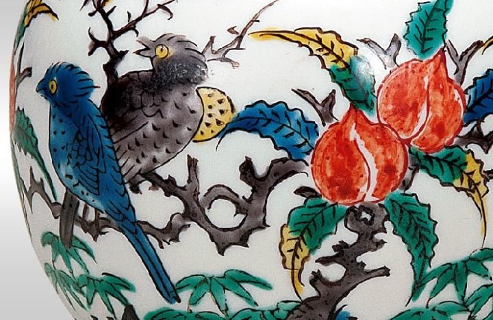 3.5号香炉 古九谷花鳥