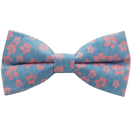 フランス】蝶ネクタイをしたピンクのアンティークテディベア / 青い目