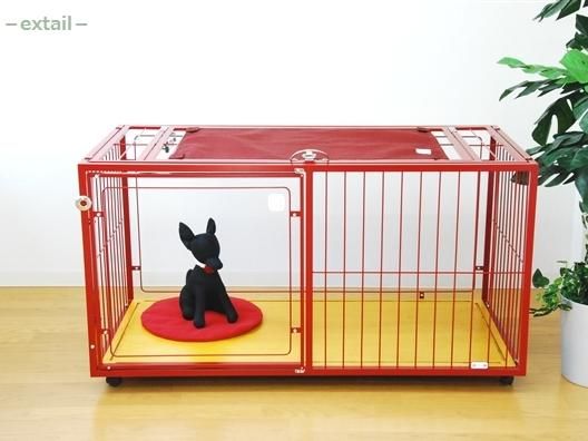 小型犬の幅120cmのオーダーケージ | 大きな1部屋タイプ 出入りしやすい