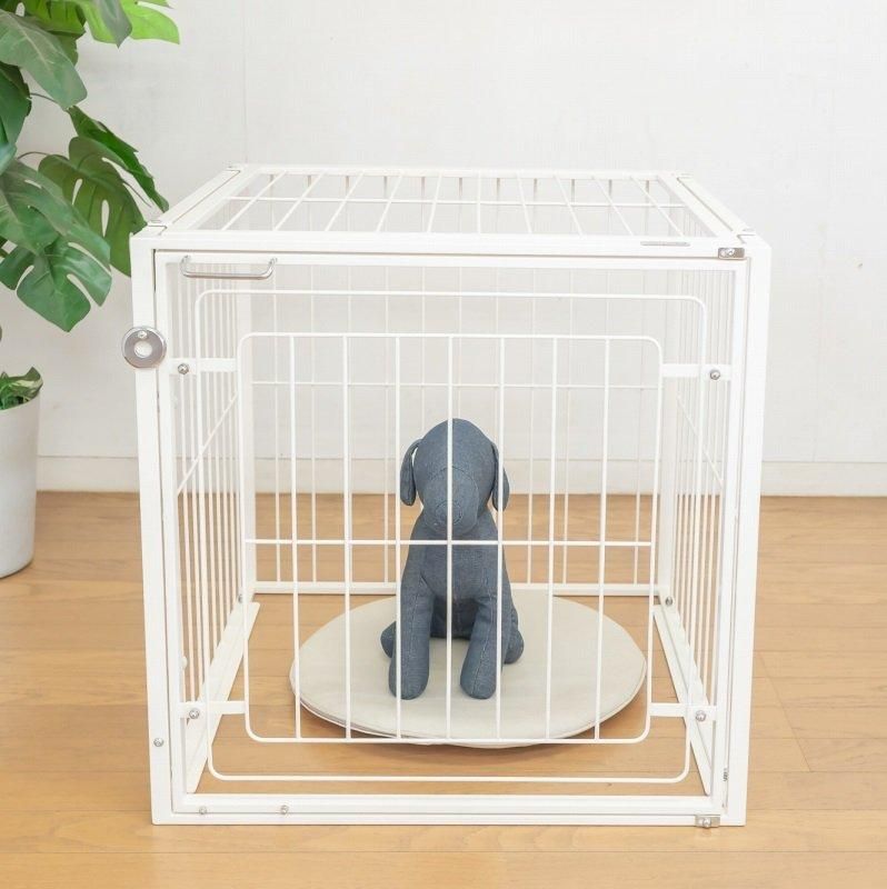 小型犬用クレートサイズのコンパクトケージ 6Mメッシュ白 - 犬猫用の
