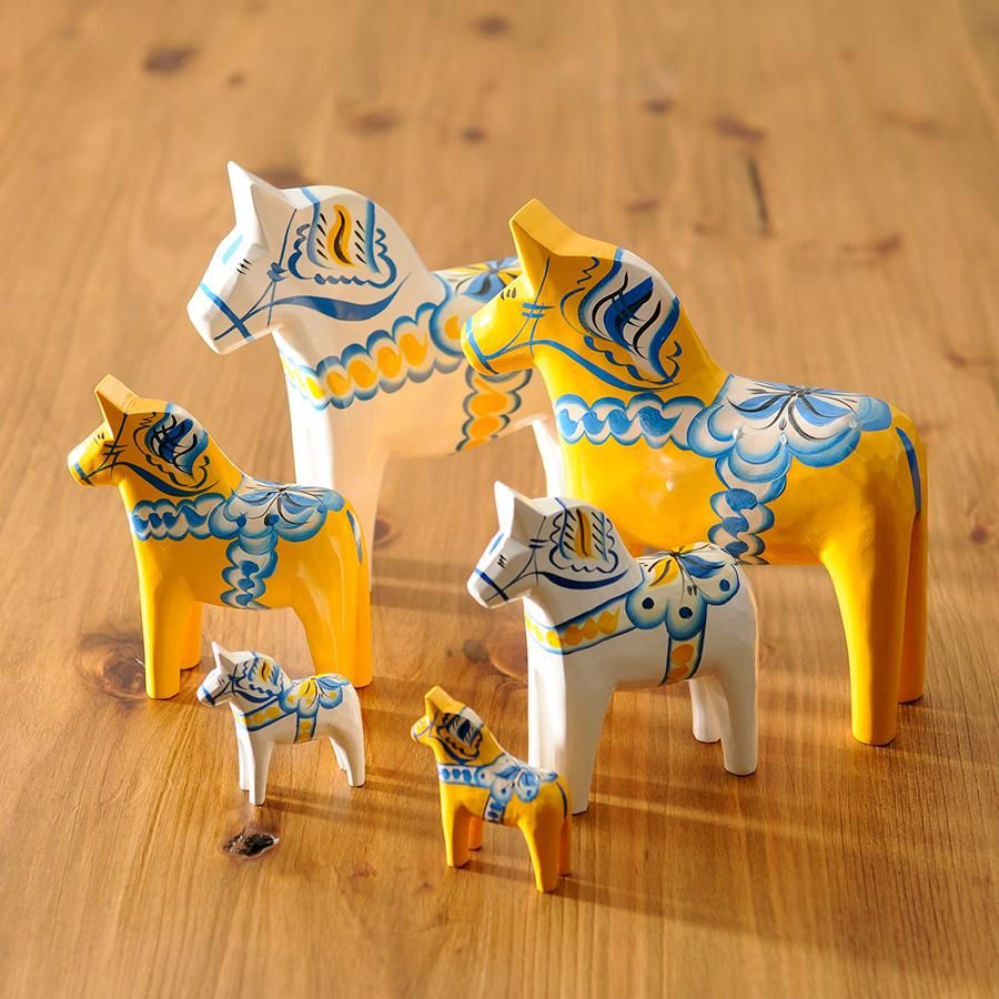 スウェーデン Nils Olsson ダーラナホース 13 体馬置物土産