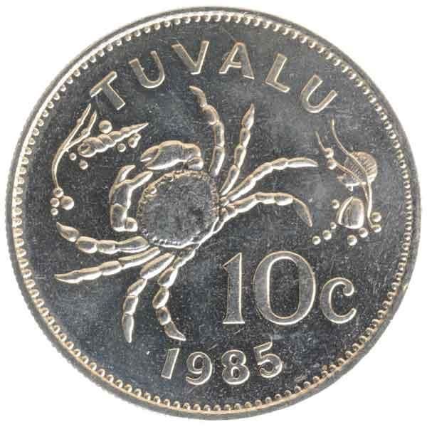 エリザベス2世10セント硬貨|ツバル|コレクターズショップのトモリンズ24