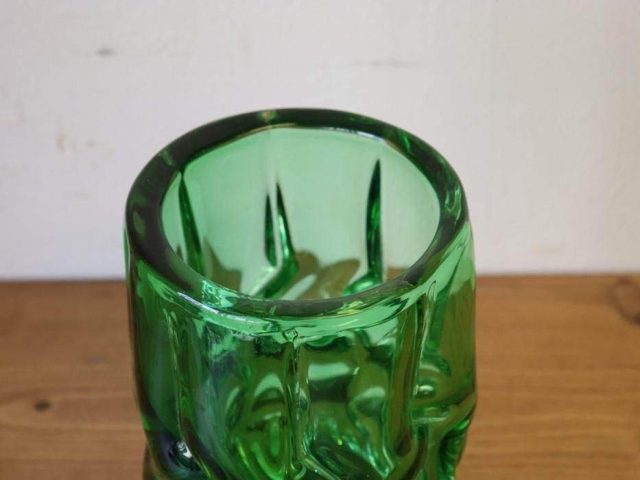 英国ビンテージ ガラスフラワーベース～【パインフラットアンティーク】