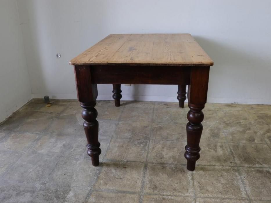 アンティークパイン W118テーブル～【パインフラットアンティーク】