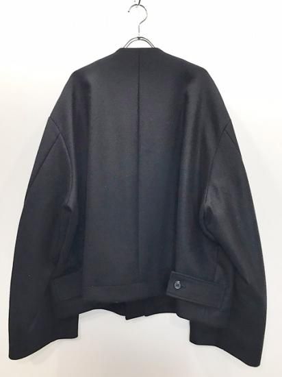 stein（シュタイン）2021AW 21AW NO COLLAR MELTON JACKET ノーカラー