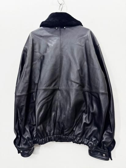 ssstein（シュタイン）2025AW 25AW MOUTON COLLAR SHEEP LEATHER ZIP