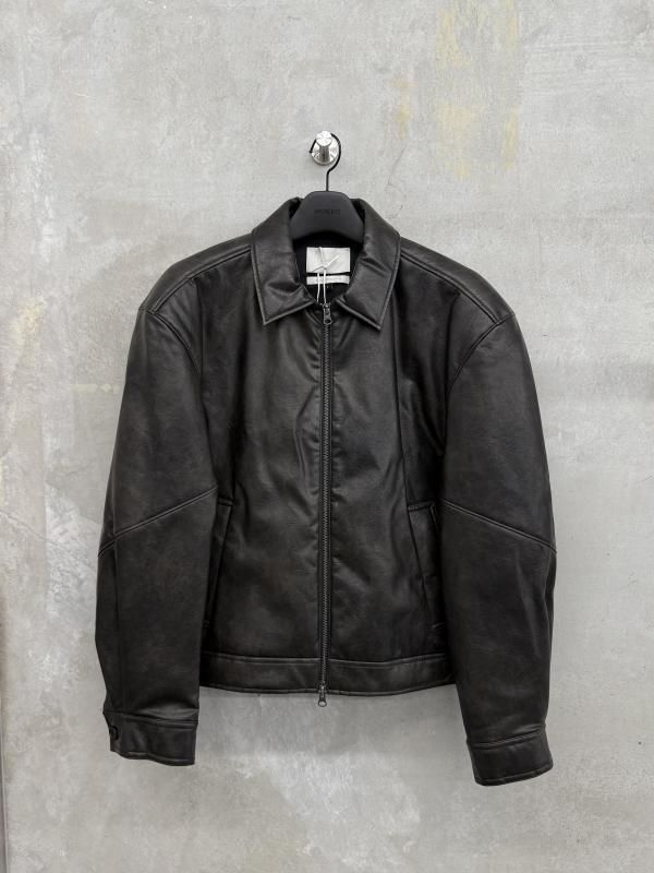 AMOMENTO Synthetic Leather Blouson - VONDOT｜レディースセレクト