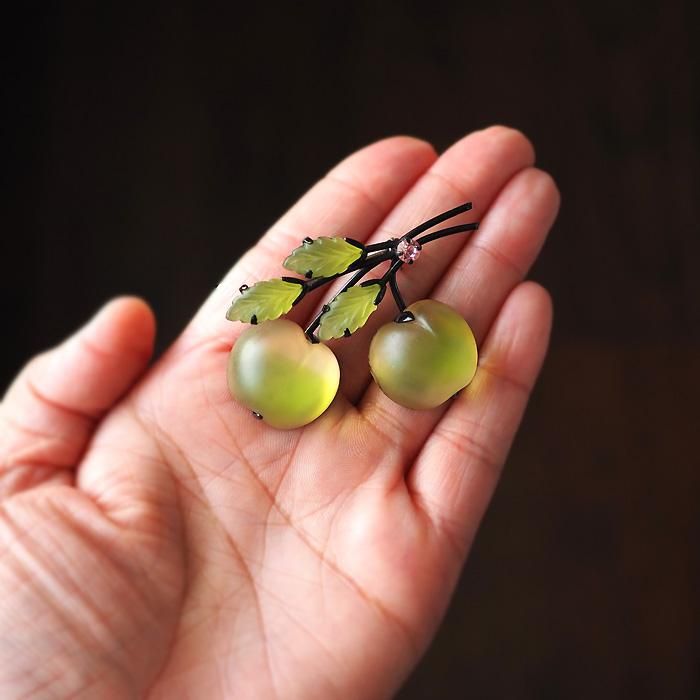 AUSTRIA（オーストリア）☆フルーツ・フロストガラス ライムグリーン