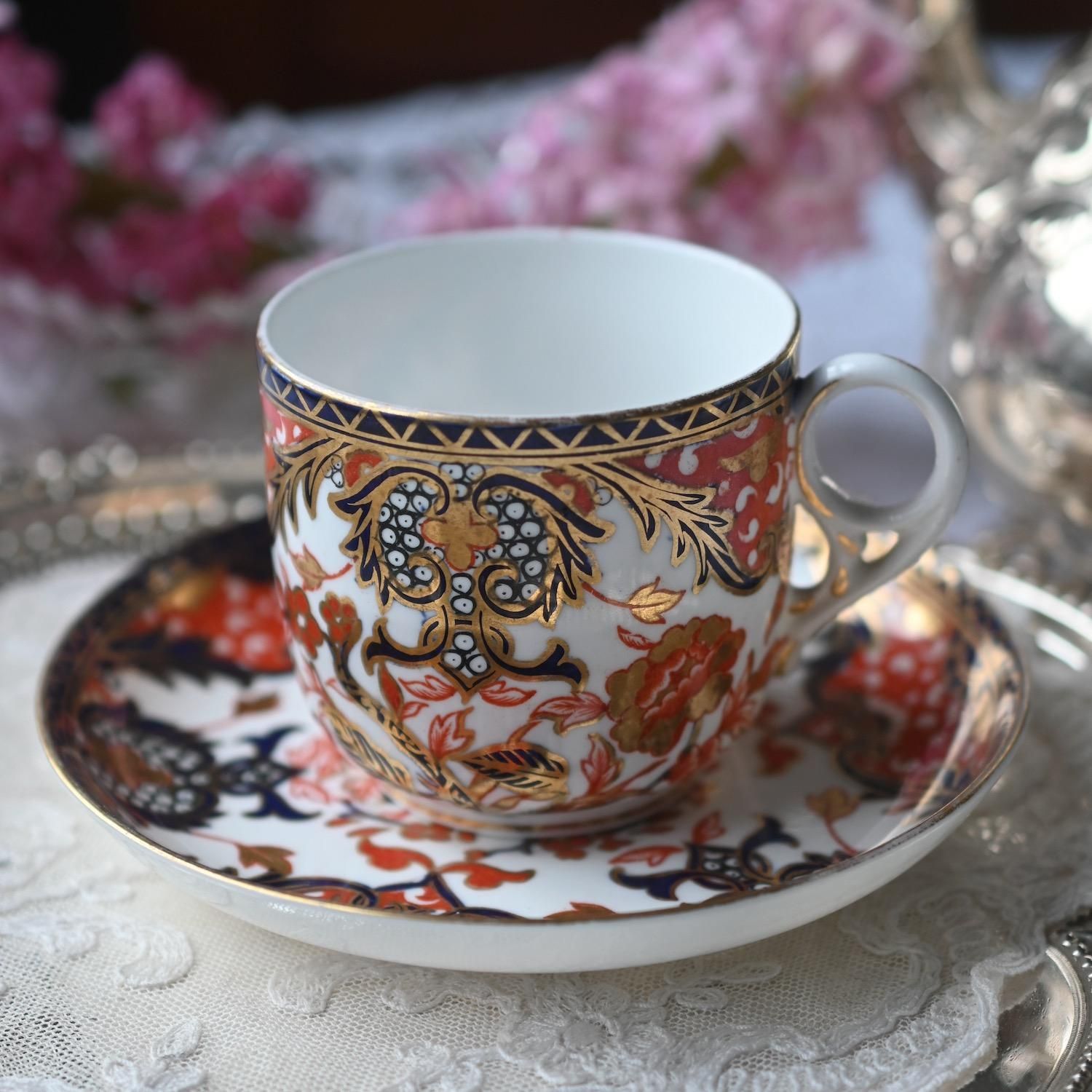 ✤ロイヤルクラウンダービー✤〘伊万里写ボウル＆ソーサー〙セット