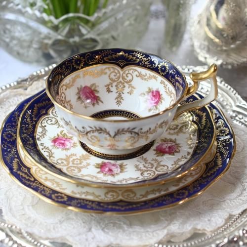 コウルドンアンティークティーカップトリオ コウルドン トリオティー