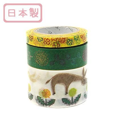 A Story Masking Tape マスキングテープ3巻セット[flower2] - 雑貨