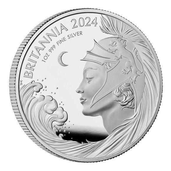 2020 イギリス ブリタニア 1オンス 2ポンド 銀貨 NGC PF70 UC 2020