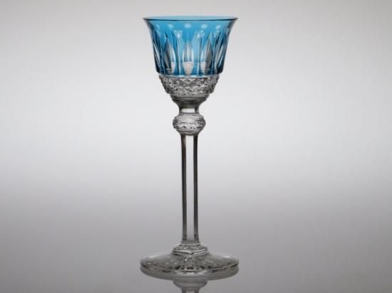 アンティークグラス リキュールグラス 青 R1345ダI アンティークグラス