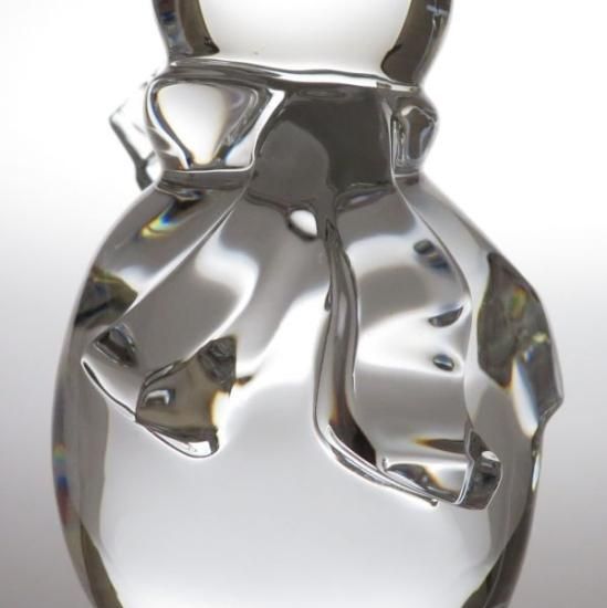 バカラ フィギュリン ○ スノーマン 置物 クリスタル 雪だるま デッキ