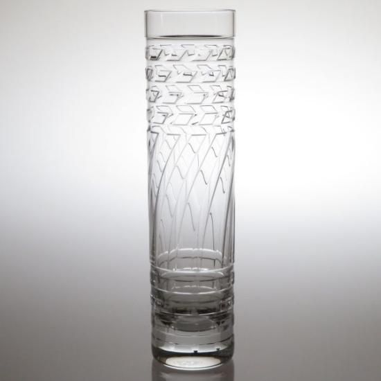 クリスタルグラス 花瓶 フランス Baccarat バカラ トルネード 斬新な