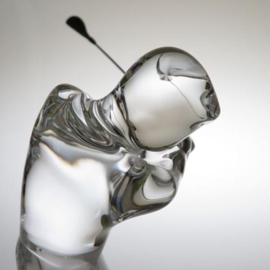 バカラ☆クリスタルガラス ゴルフ オブジェ バカラ☆クリスタルガラス