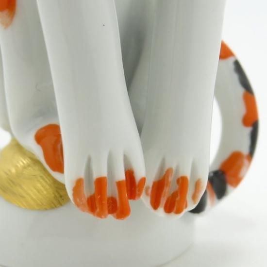 マイセン 置物□トラ オレンジ フィギュリン 7cm 干支シリーズ 寅 虎