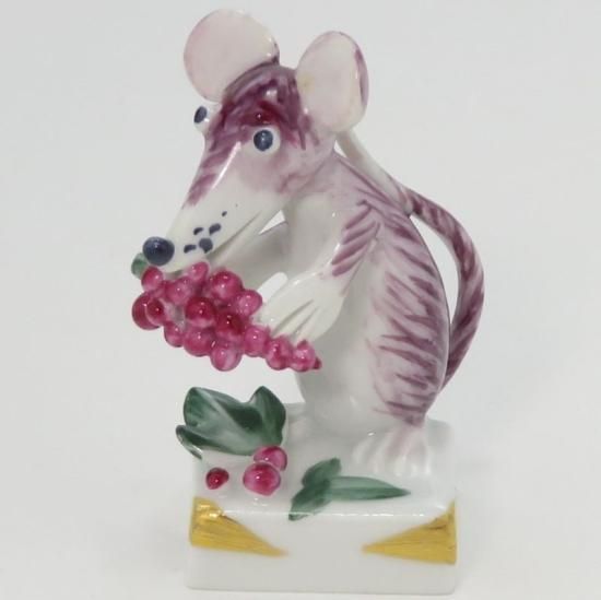 MEISSEN マイセン フィギュア フィギュリン ネズミ 子年 マイセン 置物