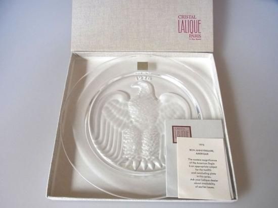 ラリック プレート ○ イヤー プレート 1976 ワシ 皿 コレクション