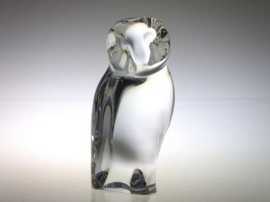 バカラ フィギュリン ○ フクロウ 置物 アウル オウル クリスタル