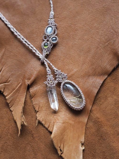 ヒマラヤ水晶 ルチルクォーツ ＊ マクラメペンダント 28 【公式通販】